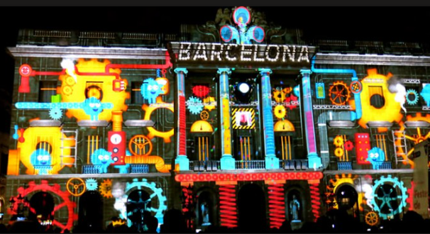 Llum BCN Barcelona projection mapping