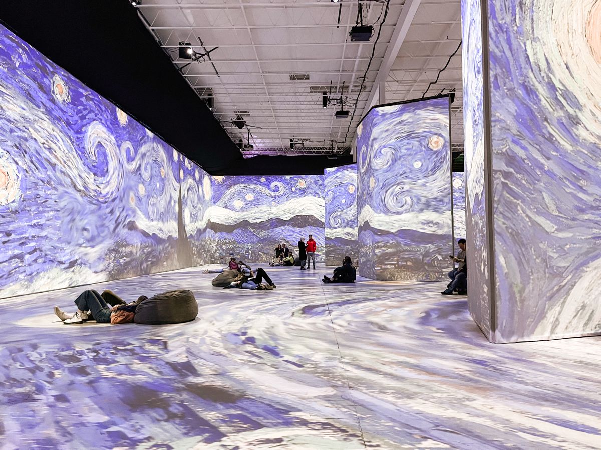 Van Gogh Immersive — sunflowers bedroom self-portrait panels